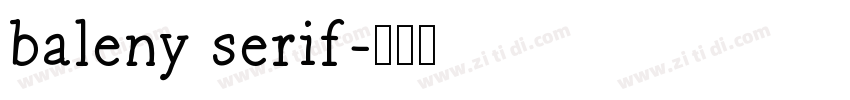 baleny serif字体转换